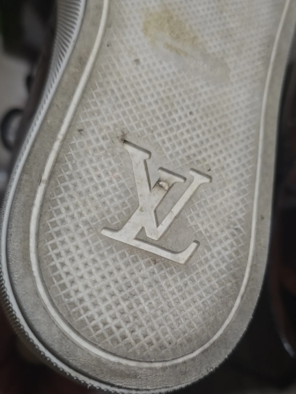Louis Vuitton Brown Croc-Embossed Leather Chukka Boots with White Sole